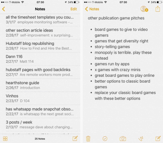 find notes on iphone