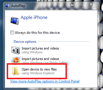open device