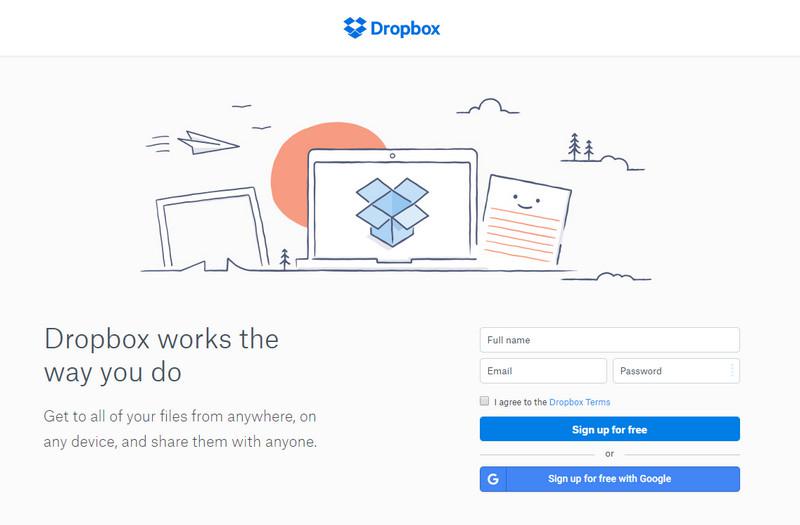 how does dropbox work on the pc