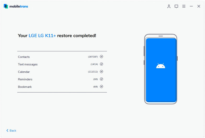 successfully transfer - mobile trans guide
