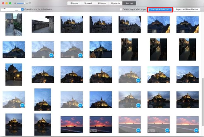 import pictures photos app