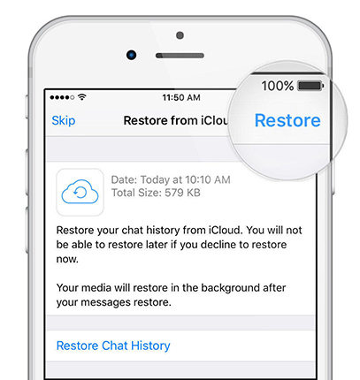 restore to iPhone 8/X