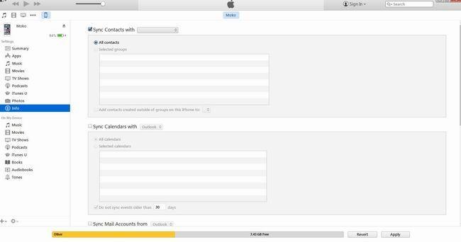 sync contact with