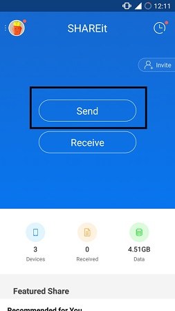 send files from iphone to android with shareit