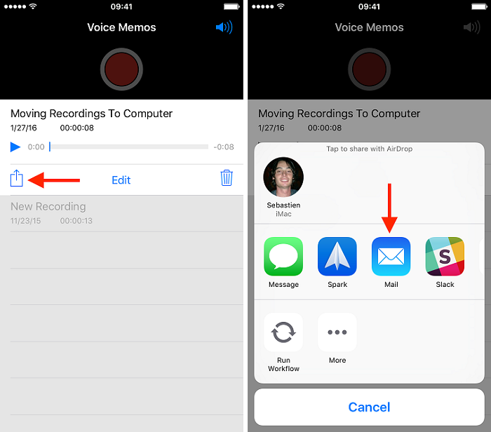 how to get voice memos off iphone