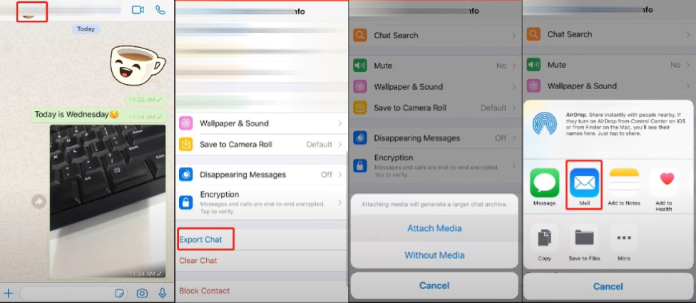 whatsapp export chat