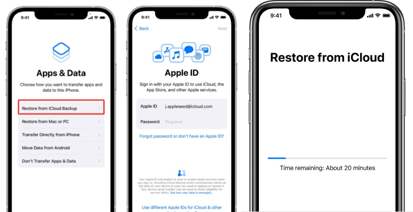 whatsapp restore from icloud backup