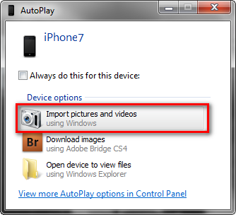 windows 7 autoplay