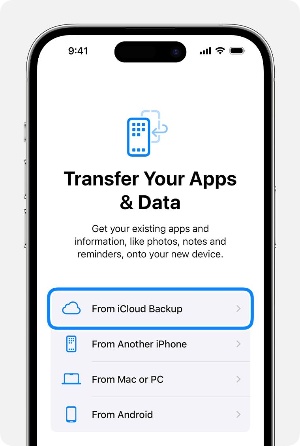 restore iCloud backup