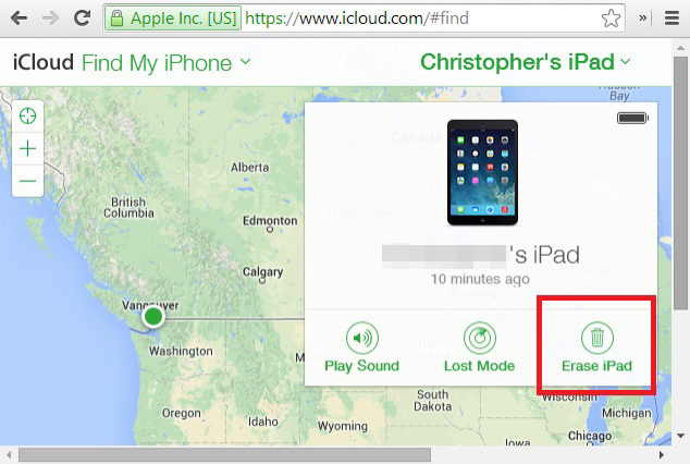 unlock ipad via find my iphone