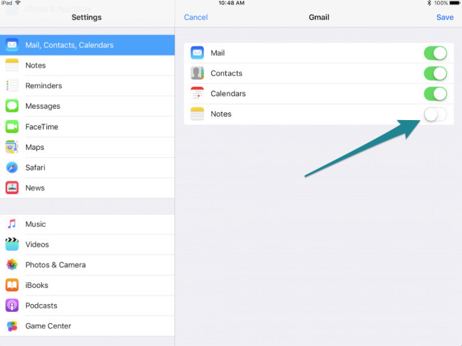 retrieve deleted notes email