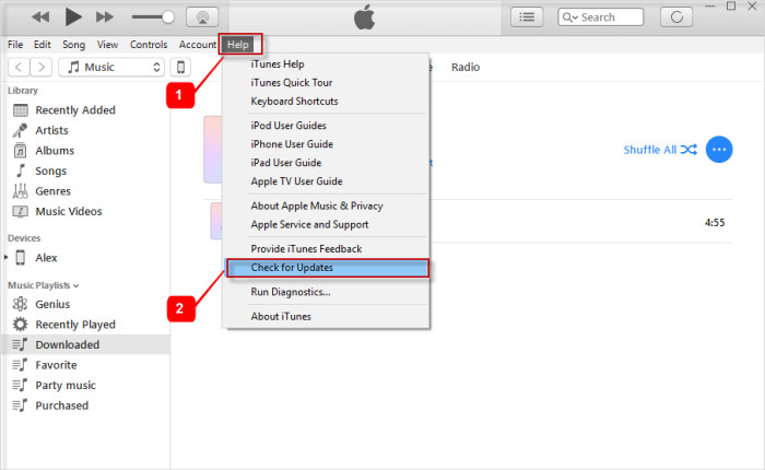 windows update itunes