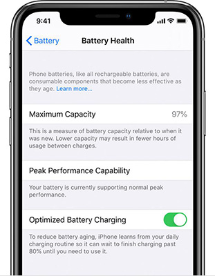 Iphone battery outlet checker