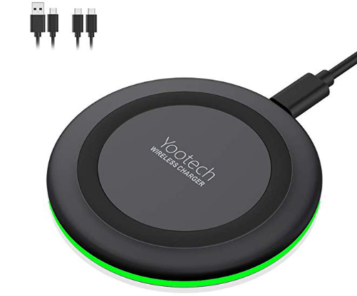Wireless iPhone Charger Qi-Certified Black 5W for All Qi Phones 5W for Galaxy S10/S10 Plus/S10E/S9 Compatible with iPhone 11/11Pro/11Pro Max/Xs MAX/XR/XS/X/8Plus/8 