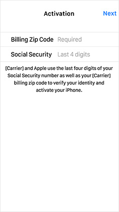 how to set up phone number on iphone - confirm phone no