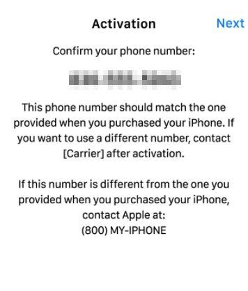iphone 12 stuck on confirm phone number