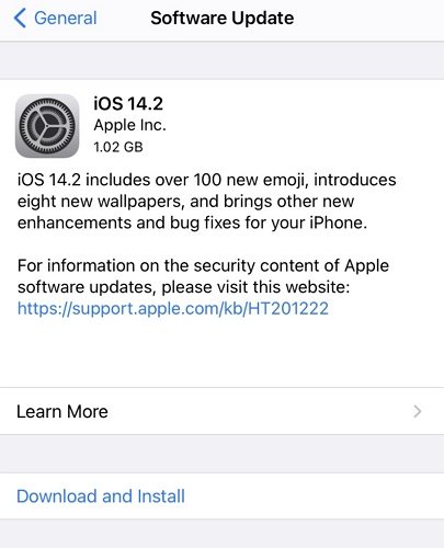 обновление iOS для исправления медленной работы в инстаграме