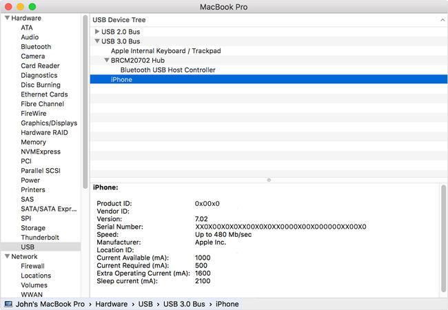 mac not recognizing iphone