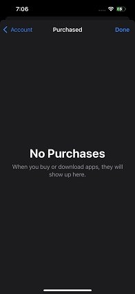 iphone 13 purchased apps