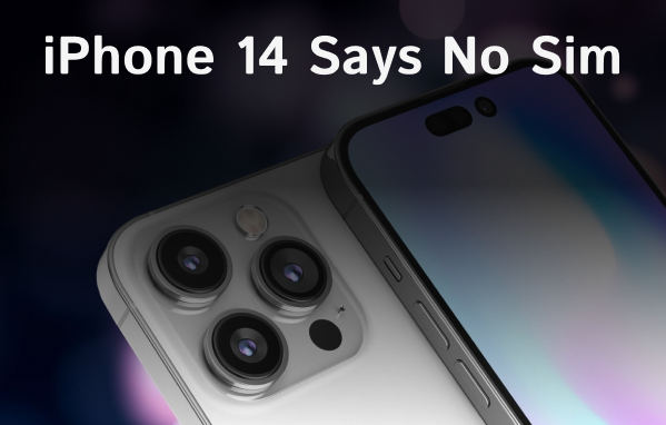 pas de carte sim iphone 14
