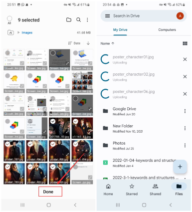 transfer data from samsung to iphone 14 via google drive