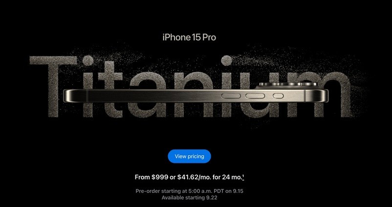 iphone 15 pro titanium