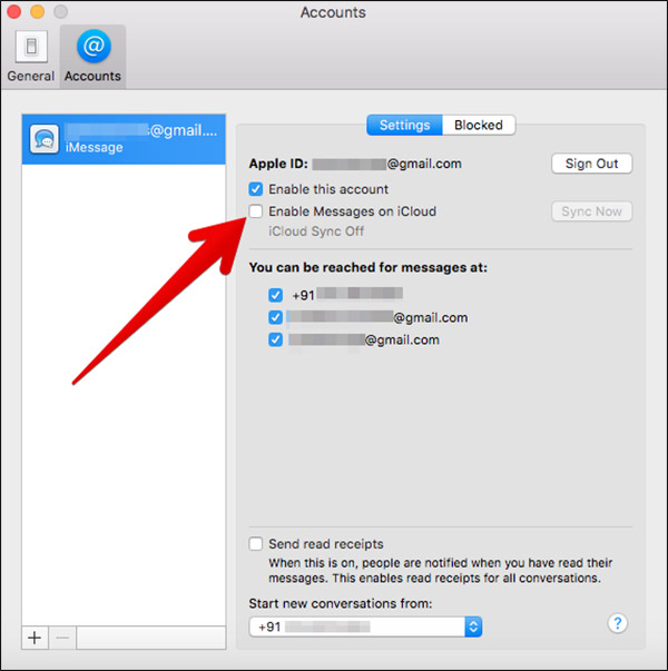 activer les messages sur icloud