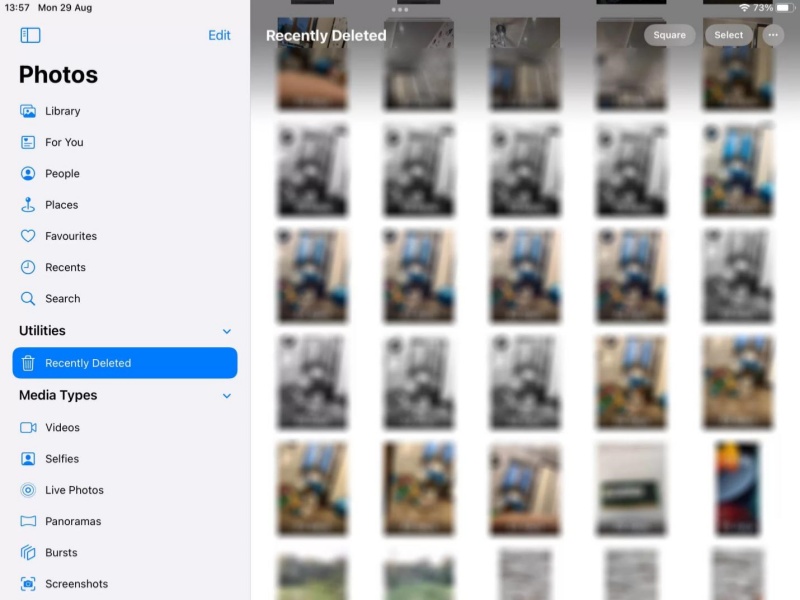  access all the recently deleted photos