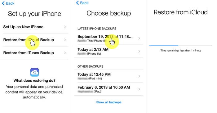  access the lost notes via icloud