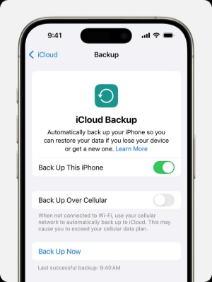 check the time of the last successful backup