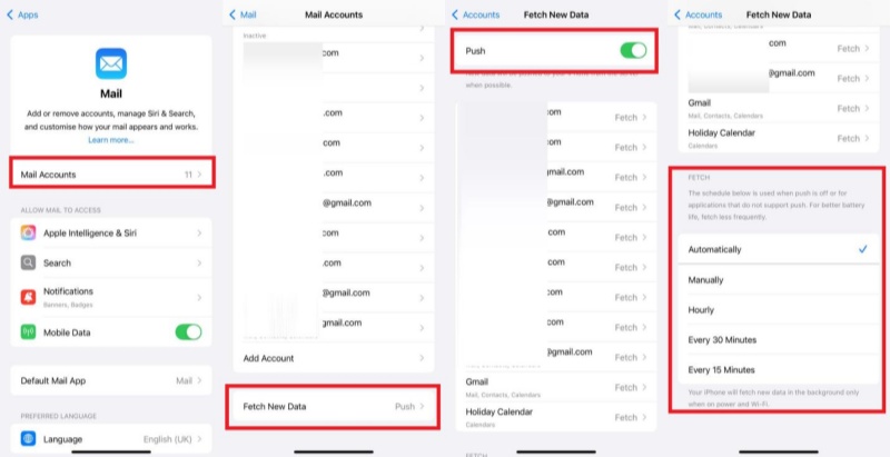 configuring push and fetch settings