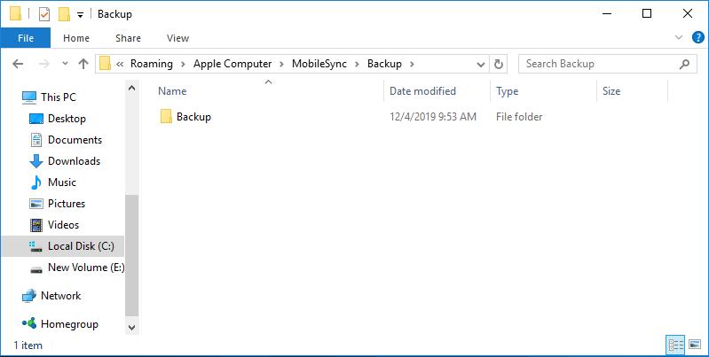 eliminate the corrupted backup files