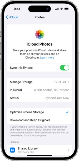 enable icloud photos