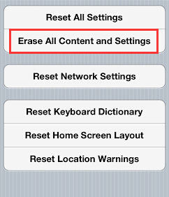 reset iphone to factory settings without itunes