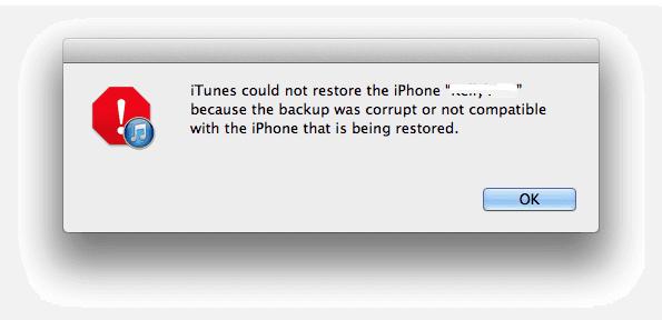 fix itunes could not restore the iphone because an error occurred