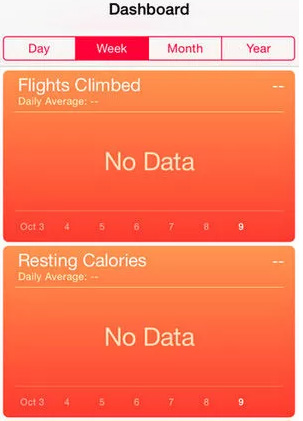 health app no data