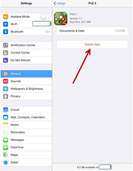 delete apps on iphone