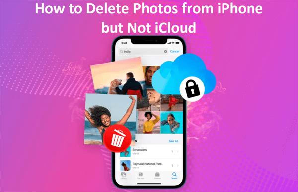  how to delete photos from iphone but not icloud