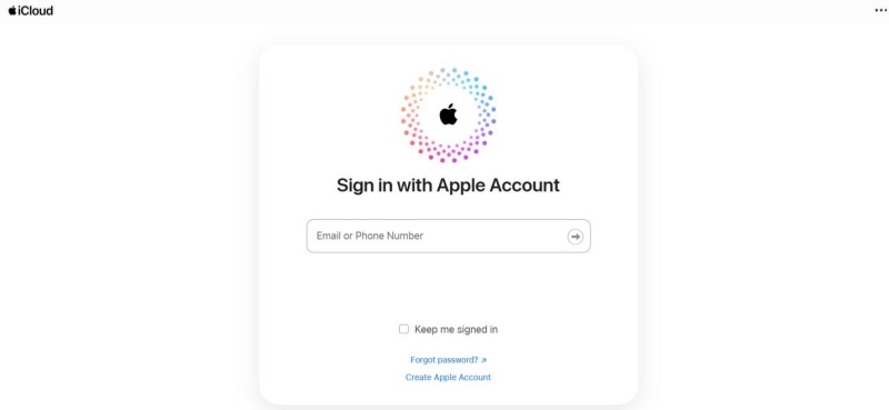 icloud sign in