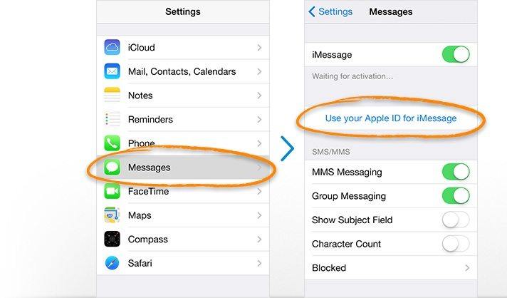 how to turn on imessage on mac for phone