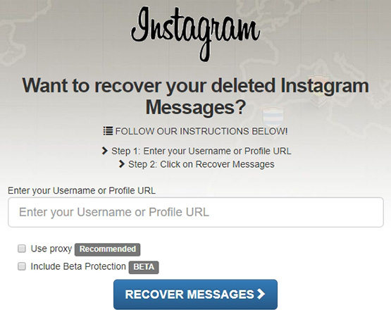 instagram direct message recovery