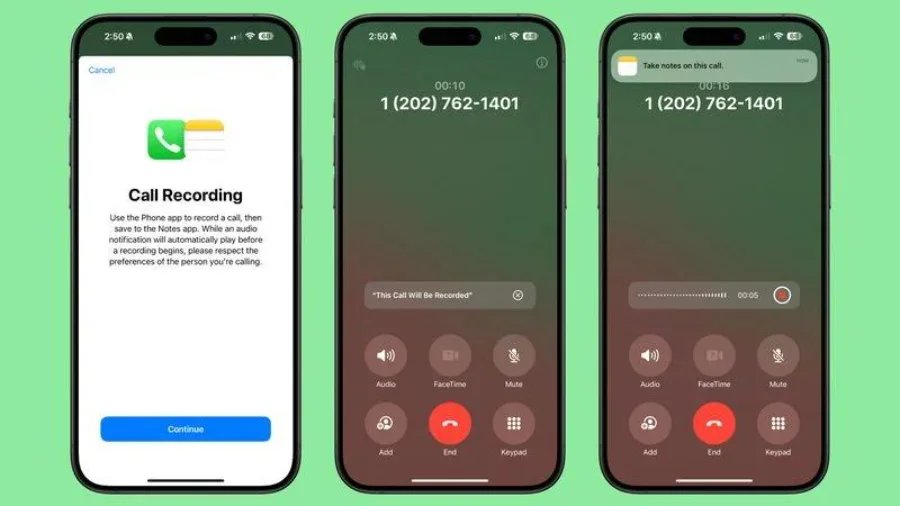 ios 18 call recording