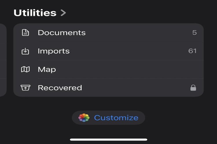 iOS 18 Recovered Album Feature