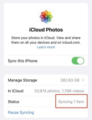 launch the photos app