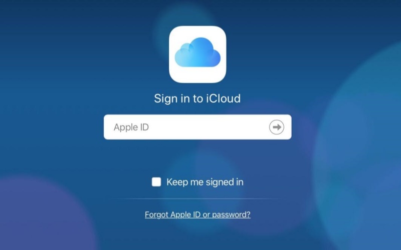  log in to the iCloud account