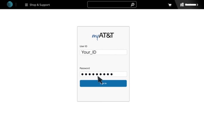 myatt&t login page