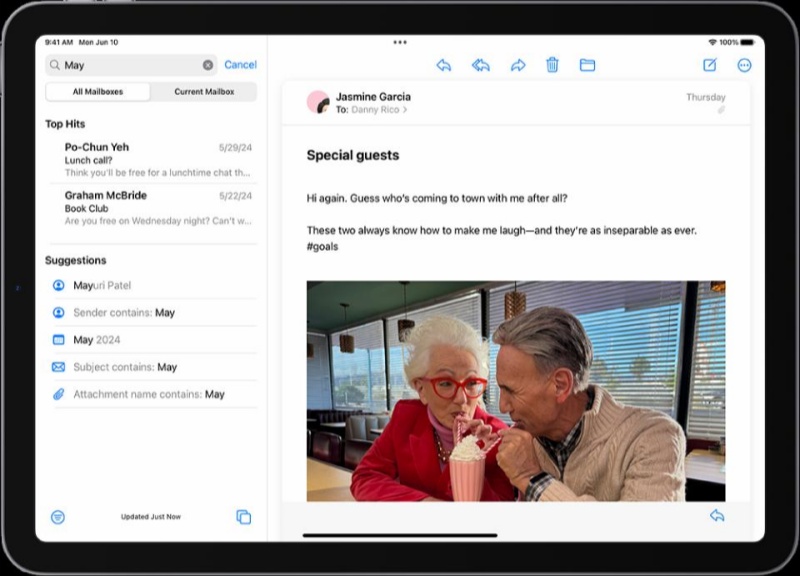 searching mail to find deleted files