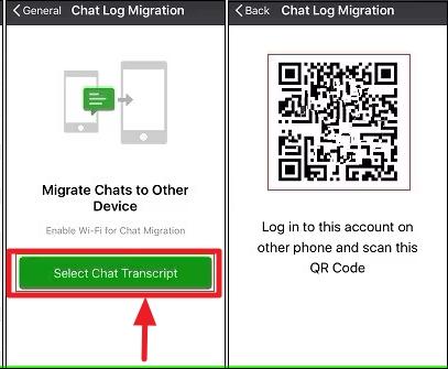 select the chats and recover
