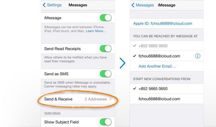 how to get email password from iphone