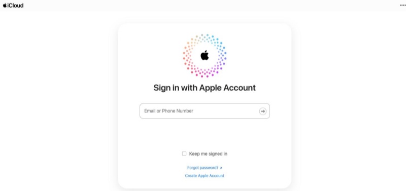 Apple 계정으로 iCloud 로그인